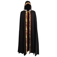 JDFAIJEAL Middeleeuwse cape met capuchon voor dames, lange Victoriaanse renaissance cape met capuchon voor carnaval, Halloween, vampiers, heksen, vikingen, cosplay. (koffie, één maat