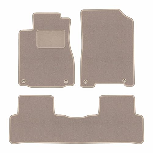 Tapis auto de haute qualité en velours beige pour SUV CR-V IV