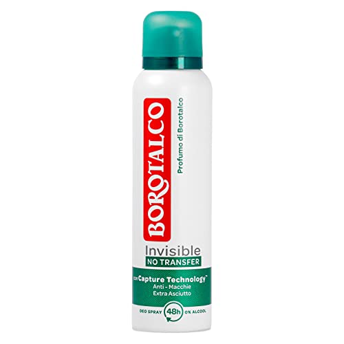 Borotalco, Deodorante Spray Invisible, Anti Macchie, Extra Asciutto, Non Lascia Aloni, Senza Alcool, Profumo Classico Di Invisible, Deodorante Uomo E 
