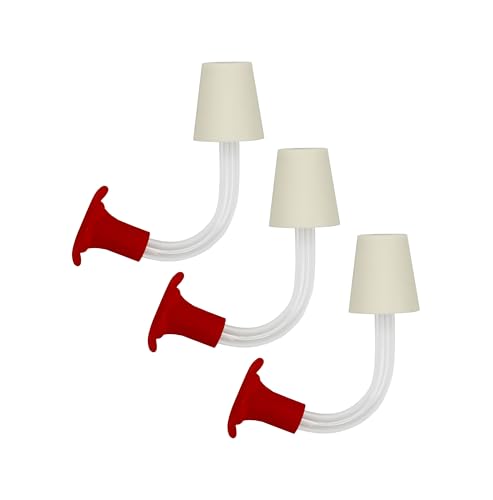 Creative Hobbies Floral Tip Hummingbird Feeder Tubes for DIY Hummingbird Feeders, 1' Long Stopper |Pack of 3