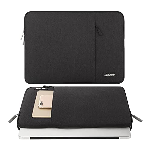 MOSISO ラップトップ スリーブバッグ 対応機種 Laptop 12.3インチ ポリエステル 撥水 保護 縦型ケース ポケット付き（ブラック）