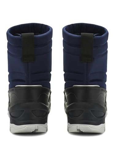 Size 10 US Waterproof Winter Reflective Snow Boots Slip Resistant (Toddler/Little Kid) Navy3