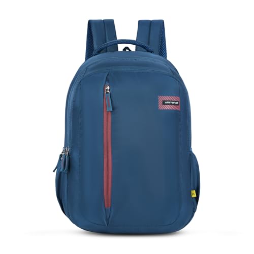 Image of Aristocrat Vortex Laptop Backpack 25L | 4 Compartments with Quick-Access Front Pocket | Padded Shoulder Straps & Side Bottle Holders | Trolley Sleeve | Office & Travel Backpack for Men & Women