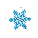3D Snowflake Snowboarding Stomp Pad PVC Material Universal Accessory Anti Slip for Winter Sports Lightweight Sturdy, Blue