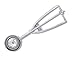 Pampered Chef Large Scoop 1790 - Stainless Steel Non-Slippery - Ice Cream fillings Scoop - Comfortable Spring Handle Pampered Chef Large Scoop 1790 - Stainless Steel Non-Slippery - Ice Cream fillings Scoop - Comfortable Spring Handle