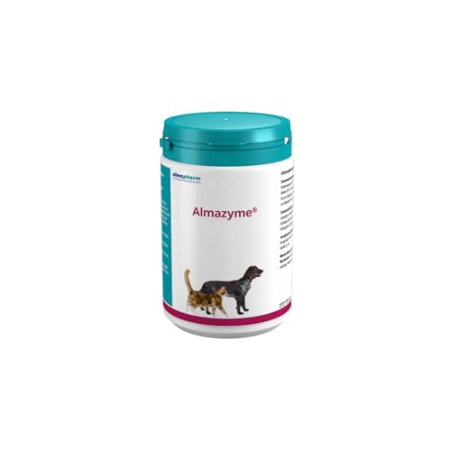 almapharm almazyme Pulver - 500 g - Ergänzungsfuttermittel für Hunde und Katzen - Vitalstoffe die zum Nahrungsaufschluss beitragen können