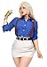 DAZCOS Women's Cosplay Costume Slim Shirt Skirt with Tie Suspender Glasses (X-Large)