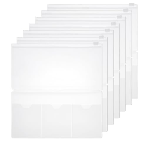 Bolsas de plástico transparentes AHANDMAKER para cuadernos y diario 6 uds