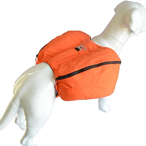 Dog-Backpack-for-Hiking-Multifunctional-Dog-Day-Pack-Zippered-Travel-Dog-Saddle-Bag-Outdoor-Hiking-Backpack-with-2-Capacious-Side-Pockets-for-Small-Medium-Large-Dogs-Orange-XS - Cucciolini Doodles Dog-Backpack-for-Hiking-Multifunctional-Dog-Day-Pack-Zippered-Travel-Dog-Saddle-Bag-Outdoor-Hiking-Backpack-with-2-Capacious-Side-Pockets-for-Small-Medium-Large-Dogs-Orange-XS