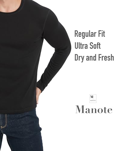 100% Merino Wool Men's Mid Weight Long Sleeve Thermal Shirt, 260gsm Undershirt, No-Odor Base Layer4