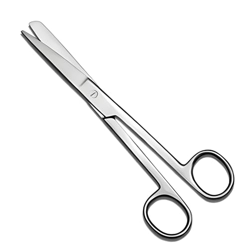 Image of AVIS Dressing Surgical Scissors Straight - Premium Stainless Steel Grade 410 Medical Shears with Blunt /Blunt Tips for Cutting Dressings, Sutures, and Bandages in Medical Procedures (8 inchST)