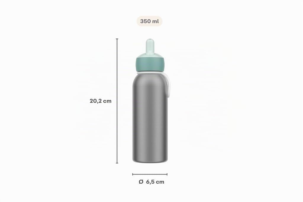 Mepal - Borraccia Ermetica Flip-up Campus - Borracce Ermetiche per Bambini - Borraccia in Acciaio Inox - 4 Ore di Calore e 12 Ore di Freschezza - Senza BPA - 350 ml - Spiderman