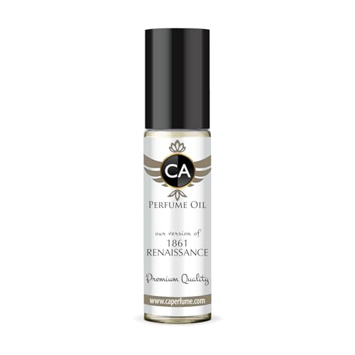 CA Perfume Impression of 1861 Renaissance Unisex Fragrance Oil Citrus Aromatic Scent Long Lasting Perfumes for Women &amp; Men Travel Size TSA Ready Mini Parfum Body Oil Roll-on 0.33 Fl Oz 10ml
