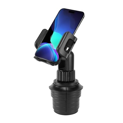 Cellet Car Cup Holder Phone Mount, Phone Holder Mount Cradle Universal Adjustable Compatible for All Smartphones Apple iPhone, Samsung Galaxy Note, LG, Moto Google Pixel