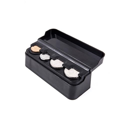 Caja organizadora de monedas Veemoon color negro