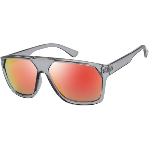 Image of The Fresh Large Oversized Fashion Square Flat Top Sunglasses - Exquisite Packaging