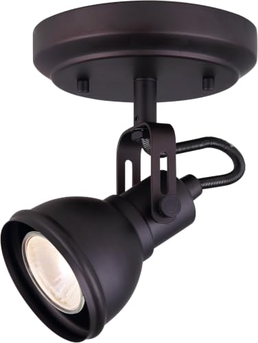 Image of Canarm ICW622A01ORB10 LTD Polo 1 Light Ceiling /Wall, Oil Rubbed Bronze with Adjustable Head, Oil-Rubbed Bronze (Pack of 6)