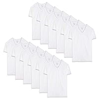 Algopix Similar Product 13 - Fruit of the Loom Mens Tucked VNeck