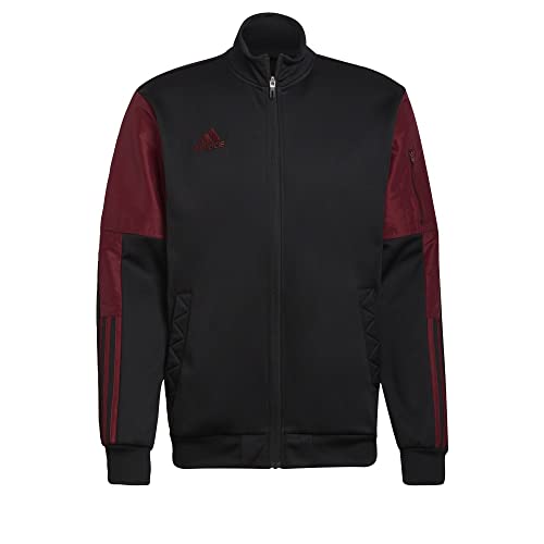 adidas Men's Tiro Track Jacket, Black, Large