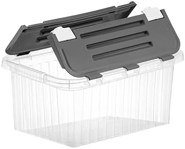 Miniatura 7 de Superio Contenedores de almacenamiento con tapas, recipientes de plástico transparente para organizar, bolsas apilables, sin BPA, sin olor, cajas