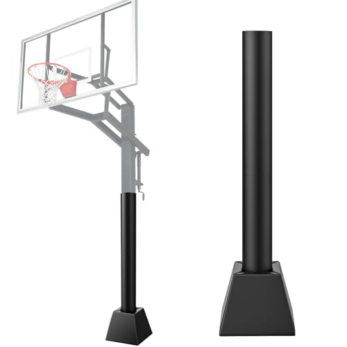JOMOQ 71\" Basketball Pole Pads 4\"x4\" Basketball Base Pads Set, Flame-Retardant & Waterproof All-Weather Protection Hoop Padding Outdoor for Schools, Garages, Basement Pole Cover (4\"x4\")