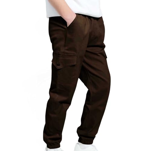Boys Cargo Joggers Pants Youth Causal Hiking Athletic Pants Drawstring Elastic Waist Outdoor Camping Sweatpants3