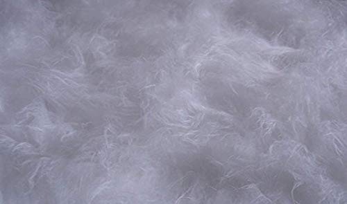 StoffBook LANGHAAR FLOKATI FELL DIY REQUISITEN FOTOSHOOTING KARNEVAL BEKLEIDUNG (Weiß, 50x155cm)