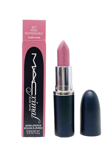 MAC Cosmetics Ximal Sleek Satin Lipstick - 821 Pink Peppermint (Dusty lavender) 0.12 Oz / 3.5 g