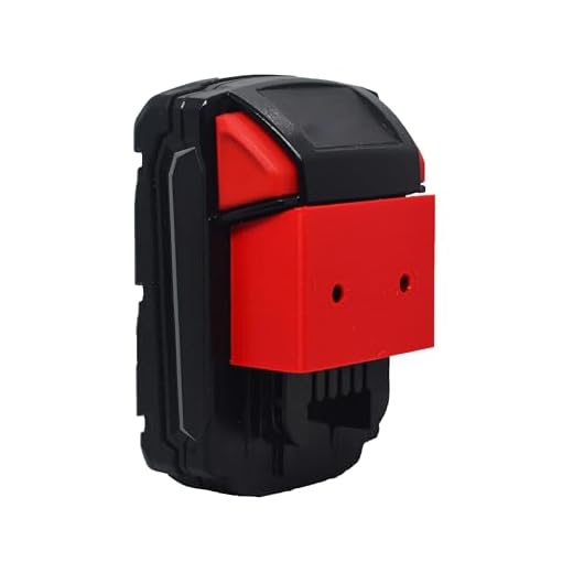 Milwaukee M18 Slim Wall Mount - Screw or Ziptie Compatible Battery Holder (4-Pack Red)