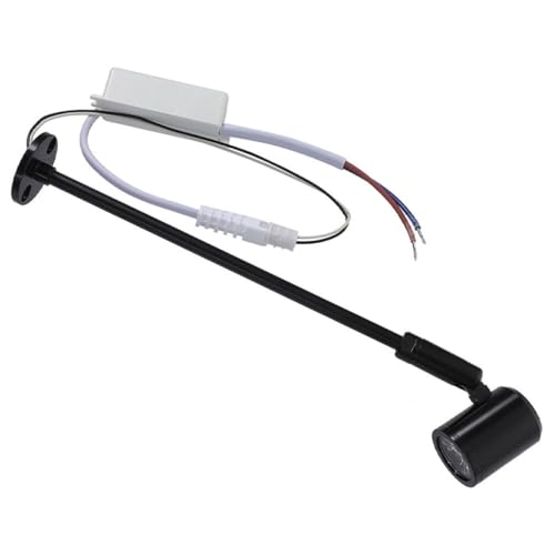 MAGICLULU Mini Foco LED para Exhibición de Joyas Luz de Vitrina Negra 215 MM 3W 3000K Cálida Lámpara de Foco Interior para Escaparates y Estantes Iluminación Puntual Compacta para Hogar