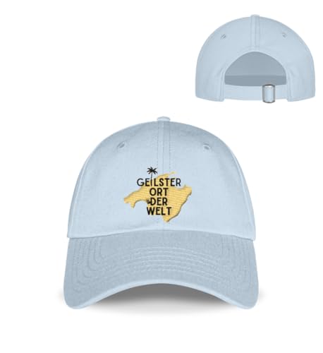 Casquette de baseball snapback Malle Geilster Ort ajustable coloris pastel blue