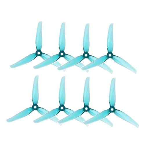 Hélices tripales 5140 FPV bleu 5 pouces pour drone racer F5