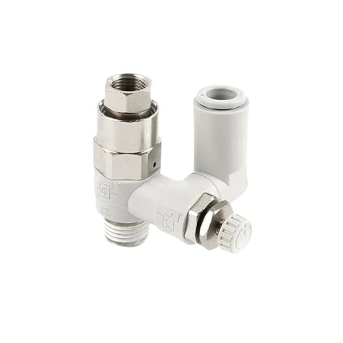 Válvula de control de velocidad ASP330F-08S en línea para circuitos de aire comprimido 6