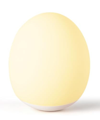 AuroraNiteBeam Night Light for Kids,Egg Night Light for Baby Nursery, 7 Colors Changing &30-Min...