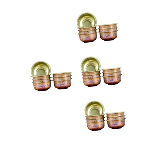 Cuenco de agua budista PRETYZOOM para altar con 28 piezas de vasos rituales 2