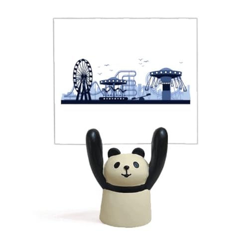 Support pour mémo panda bleu stable et robuste pour bureau enfant et parc d'attraction