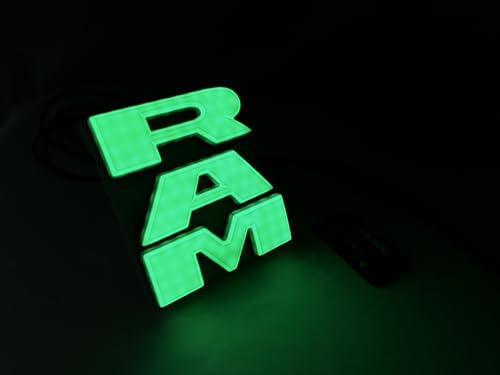 Emblema de rejilla iluminada RAM RGB para rutas nocturnas 4