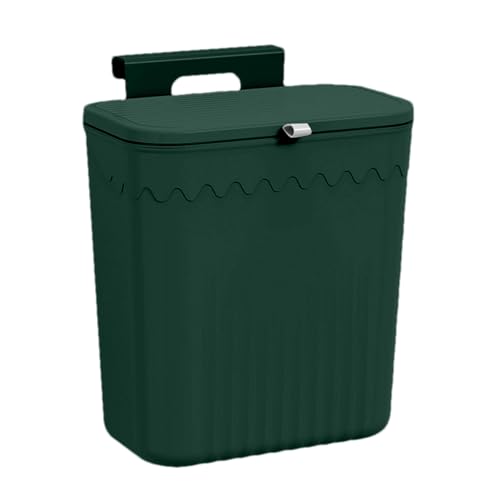 Contenedor de residuos de alimentos - Compostador de pared | Contenedores de reciclaje para armarios de cocina | Contenedor de basura colgante bajo el fregadero para baño, inodoro, autocaravana y dorm