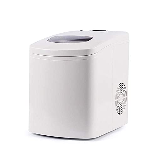 Máquina fabricadora de hielo: cubos listos en 8 minutos, produce 10 kg en 24 horas, portátil y compacta para mostrador, bar o hogar miniatura 1