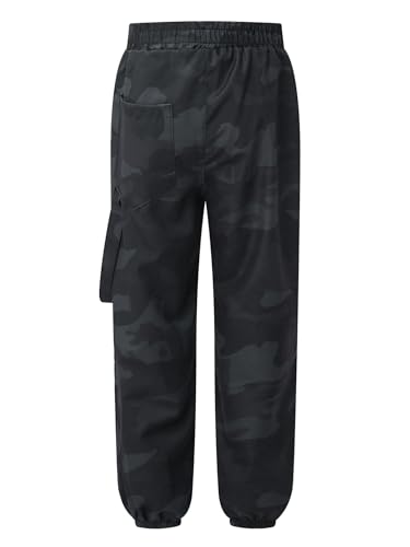 Kids Boys Camo Cargo Pants Joggers Sweatpants with Pockets Summer Casual Trousers2