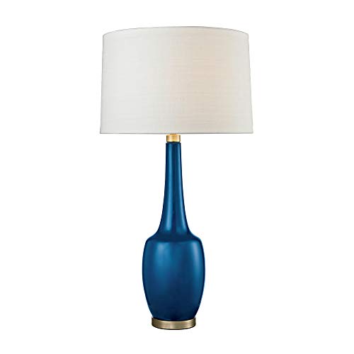 Dimond Lighting Modern Ceramic Vase Table Lamp, Navy Blue