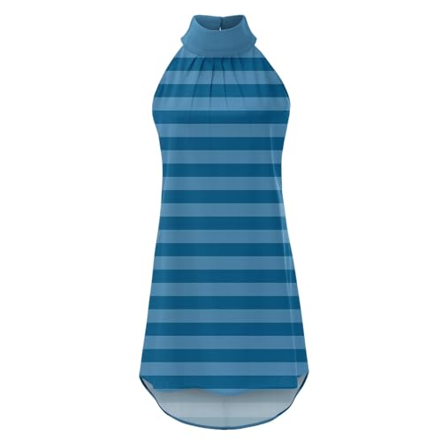 Robe d'été de loisirs à rayures au design minimaliste chic