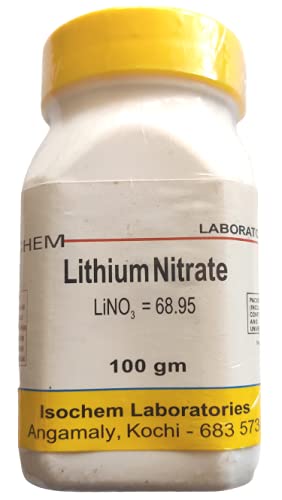 See full amazon price history chart for ISOCHEM Lithum Nitrate (100 GM) Assay - 98% Min ISOCHEM Lithum Nitrate (100 GM) Assay - 98% Min (B093FBJJSL) Amazon Price History, Amazon Price Tracker