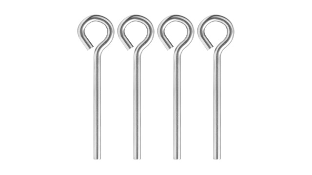 Image of heneng 4 Pcs Eye Rod Anchor Eye Bolt, Diameters 1 /2 inch, Overall Length 10-5 /8 inch, Drop-in Concrete Anchors