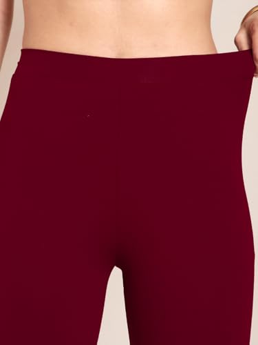 Image of TWIN BIRDS Women Viscose Ankle Leggings | Stretchable Kurti Wear Bottom