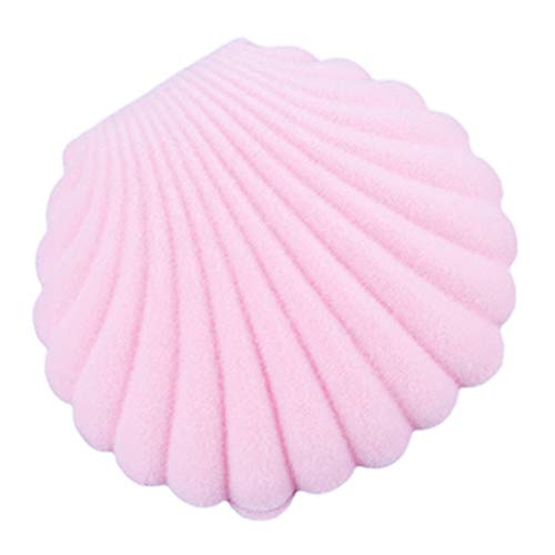 collectsound Schmuckschatulle, Muschelform, für Halsketten, Ringe, Ohrringe, Schmuck, Geschenkbox, Pink Cover