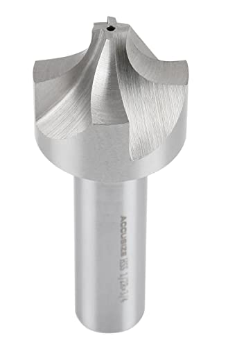 Image of Accusize''dustrial Tools 1 /2'', H.S.S. Corner Rounding End Mills, 3 /4'', Shank Dia, 1-1 /2'' Cutter Dia, 3-7 /8'' Overall Length, 1011-1234 | H.S.S. Corner Rounding End Mills, 1-1 /2 inch Cutter Dia, 3-7 /8 inch Overall Length