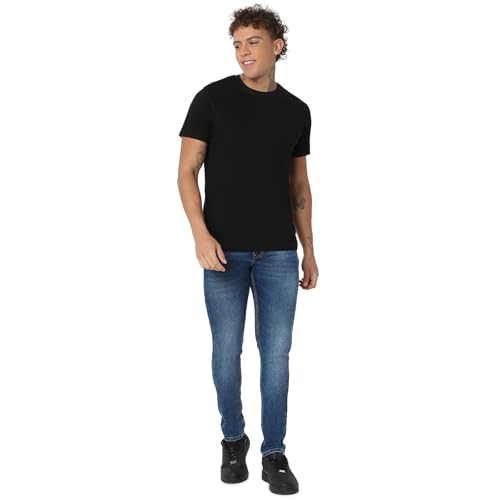 Image of Spykar Men's Skinny Fit Low-Rise Casual Jeans