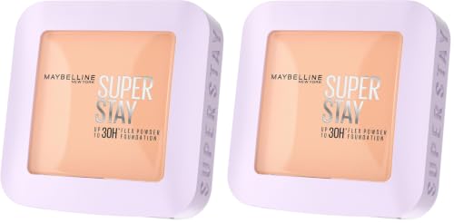Image of Maybelline New York Super Stay Flex Powder Foundation, 120 (Pack of 2)