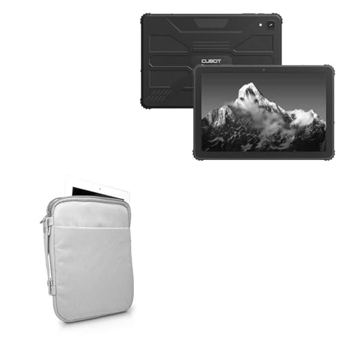 BoxWave Case Compatible with Cubot Tab Kingkong - Quilted Carrying Bag, Soft Synthetic Leather Cover w/Diamond Design - Cool Grey